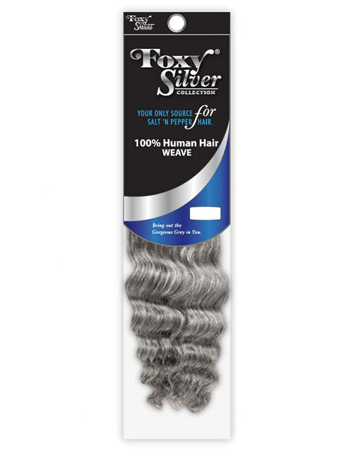 Load image into Gallery viewer, Foxy Silver - Weave (Foxy Weave - Hh Ocean Wave 8 Inch - 1 Pack) - Human Hair Weave in 2801pack
