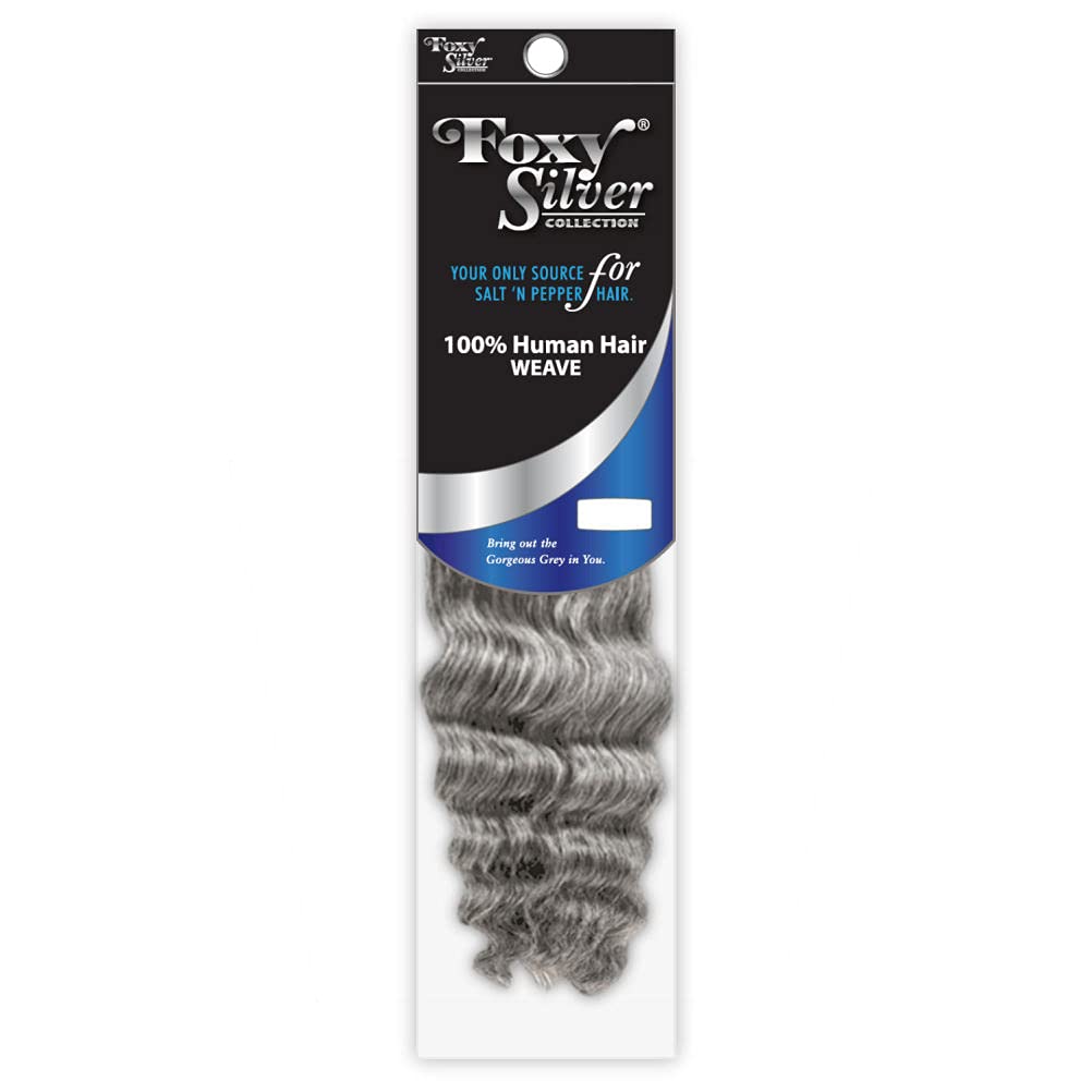 Foxy Silver - Weave (Foxy Weave - Hh Ocean Wave 8 Inch - 1 Pack) - Human Hair Weave in 2801pack