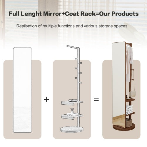Cargar imagen en el visor de la galería, Full-length Mirror 65.7x17.7 Inch Large Mirror For Full Body View, Easy To Dress, Organize And Place In The Bedroom
