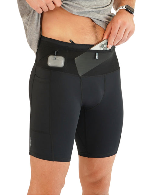 Load image into Gallery viewer, FlipBelt Mens Compression Shorts - Black - L

