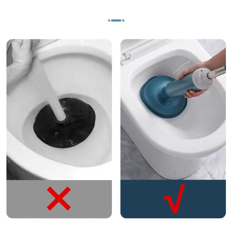 High Pressure Toilet Plunger for Bathroom & Kitchen Cleaning