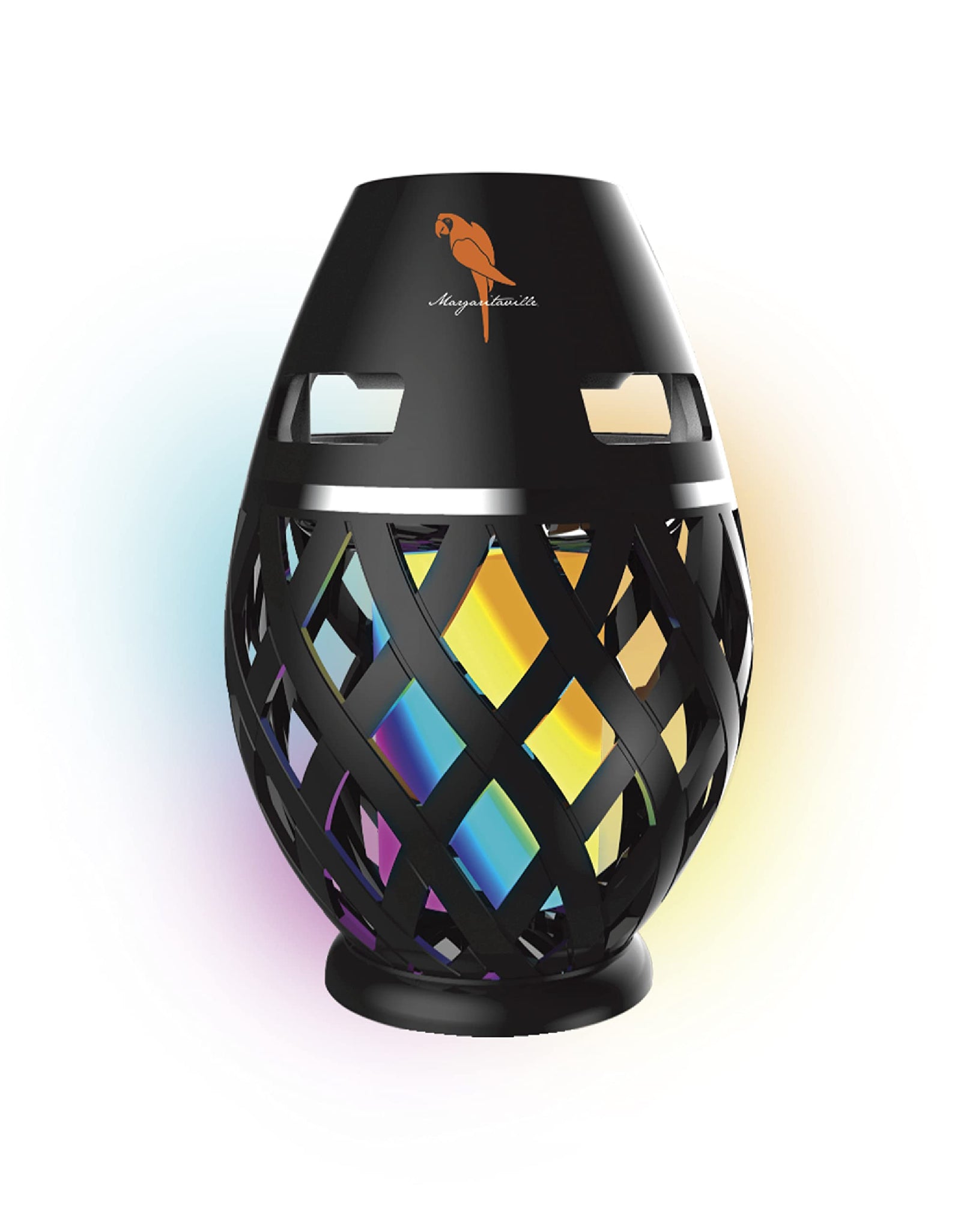 Margaritaville Tiki Torch - Waterproof Bluetooth Speaker Portable Party Speaker with Multicolor LED Lights Perfect for Travel Parties Yards and Pools