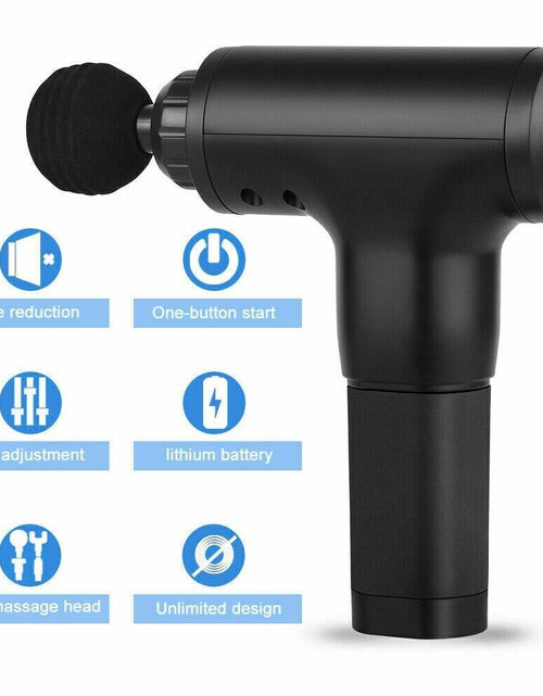 Load image into Gallery viewer, Massage Gun Percussion Massager Deep Tissue Muscle Vibrating Relaxing + 4 Heads
