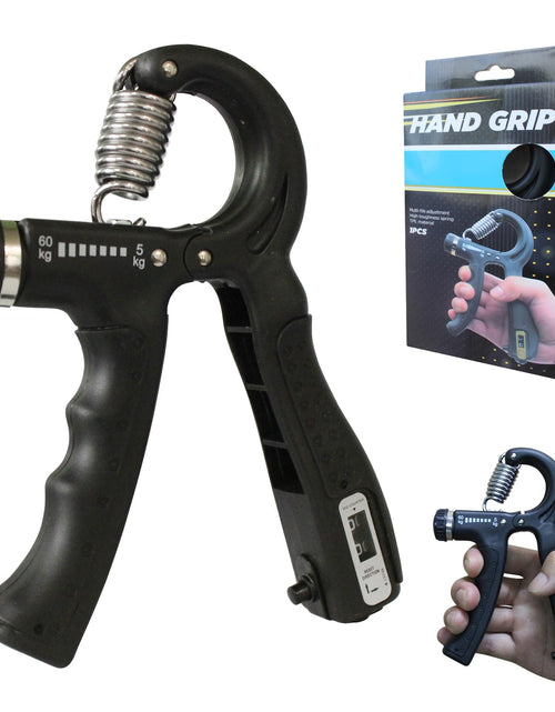 Cargar imagen en el visor de la galería, LSKSSNG Grip Strength Trainer with Counter Hand Gripper Strengthener with Adjustable Resistance 11-132 Lbs Forearm Strengthener with Non-Slip Gripper for Muscle Building and Injury Recover (Black)

