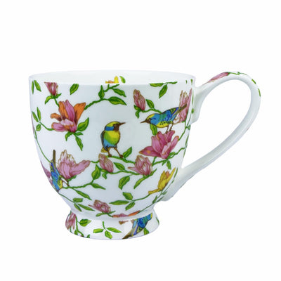 Mailandy 16oz Cute Coffee Mugs for Women Cute Mugs Bone China Flora Coffee Mug Teacups for Mon Women Birthday Gifts Christmas Gifts