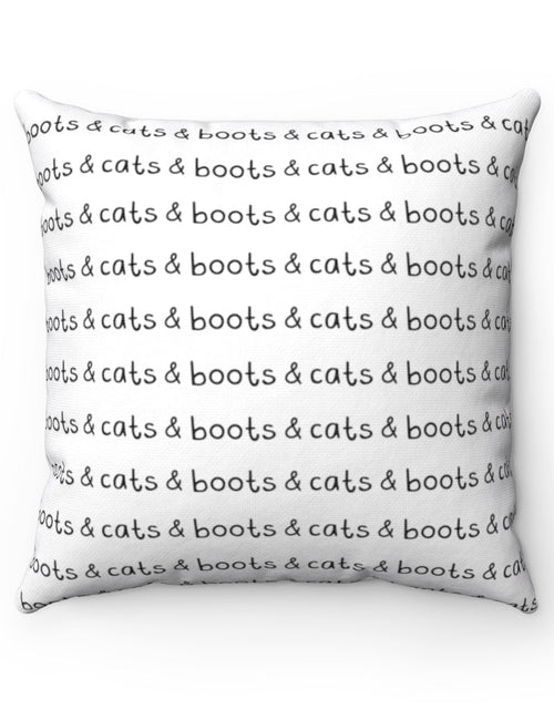 Cargar imagen en el visor de la galería, Almohada de botas y gatos
