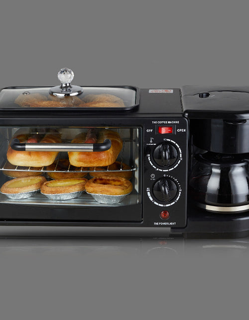 Cargar imagen en el visor de la galería, Máquina de desayuno 3 en 1: cafetera y tostadora
