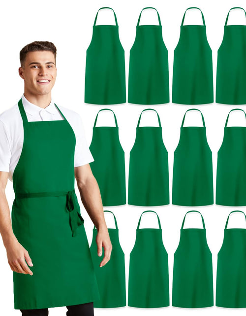 Cargar imagen en el visor de la galería, Delantales verdes para adultos Delantal verde para mujer Delantales de cocina para hombres Delantal de cocina para mujer Delantal de chef para hombres Delantal de barbacoa para hombres Delantales a granel Delantales de cocina a granel para mujeres
