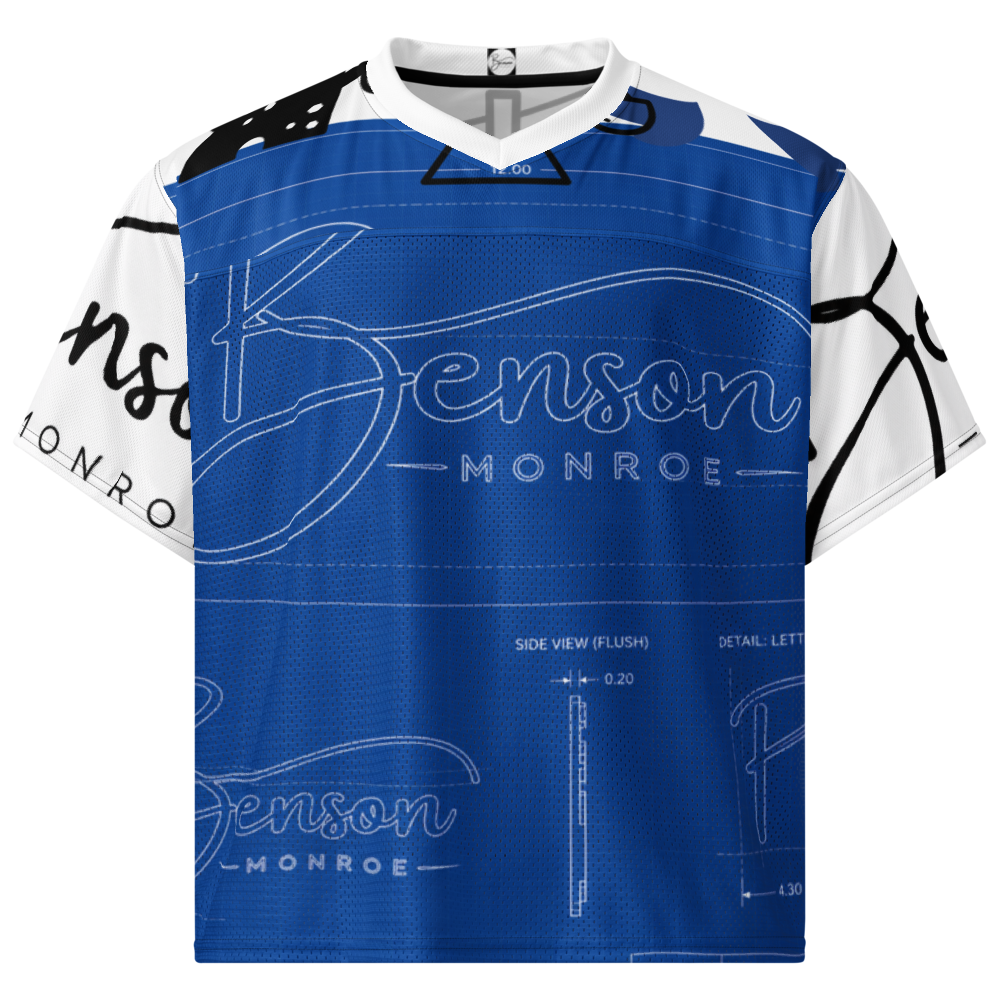 All-Over Print Boxy Football Jersey