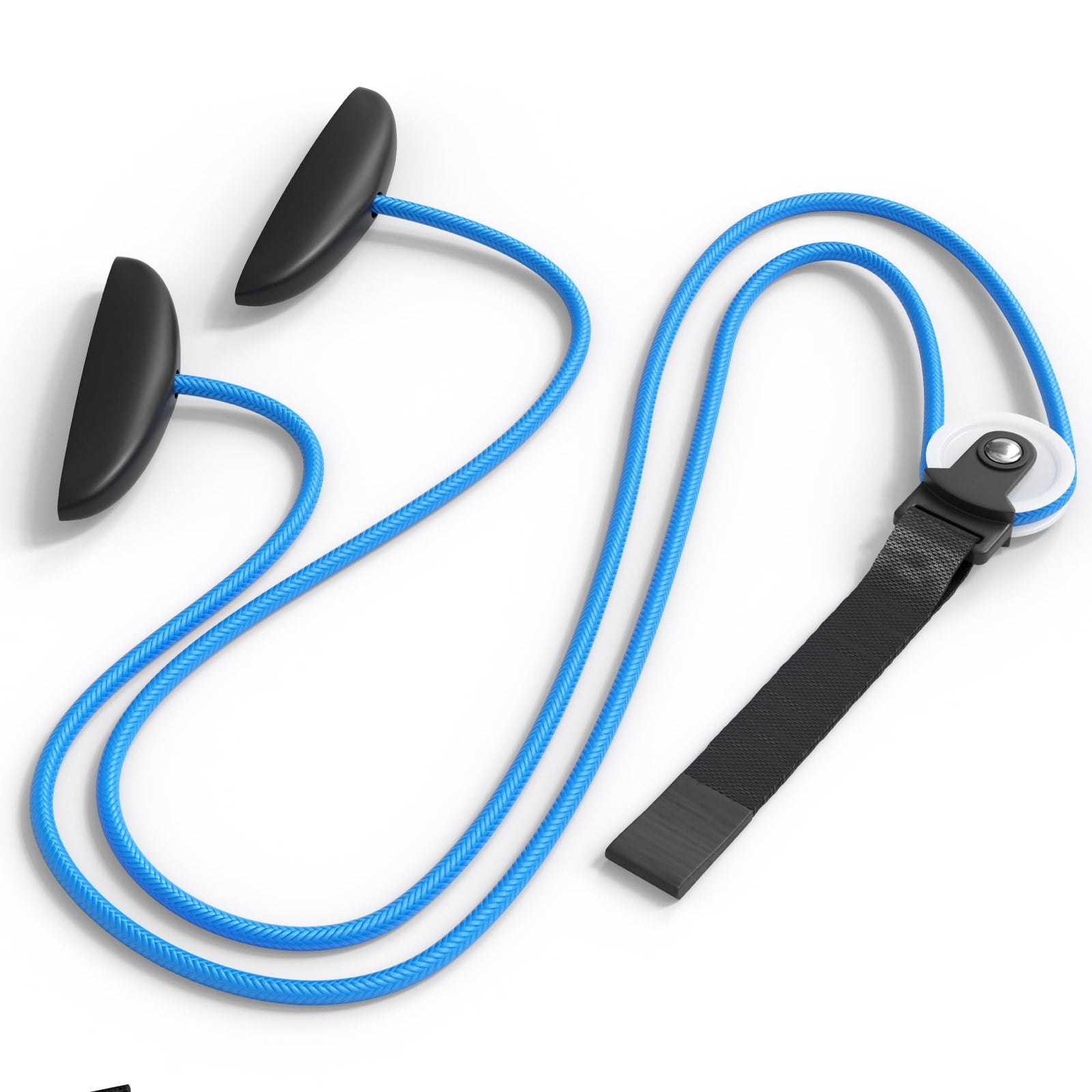 Mars Wellness Overdoor Shoulder Pulley Blue with Plastic Handles Exercise Bands Workout Equipment for Home Therapy to Alleviate Shoulder Pain Recovery from Sugery