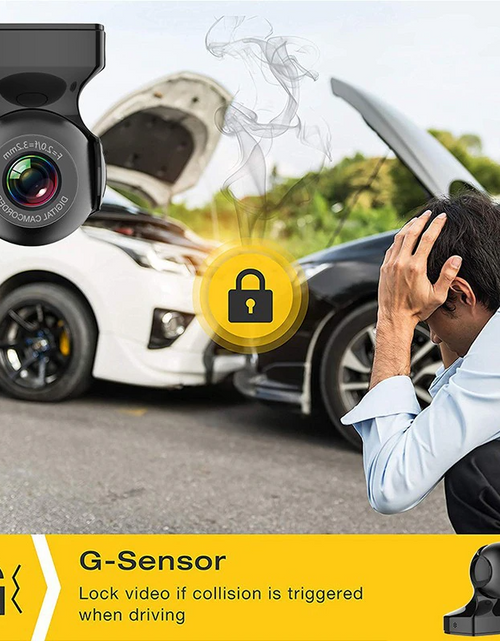 Load image into Gallery viewer, 170° WiFi Dash Cam Recorder Car Camera HD 1080P Car DVR Vehicle Video G-Sensor

