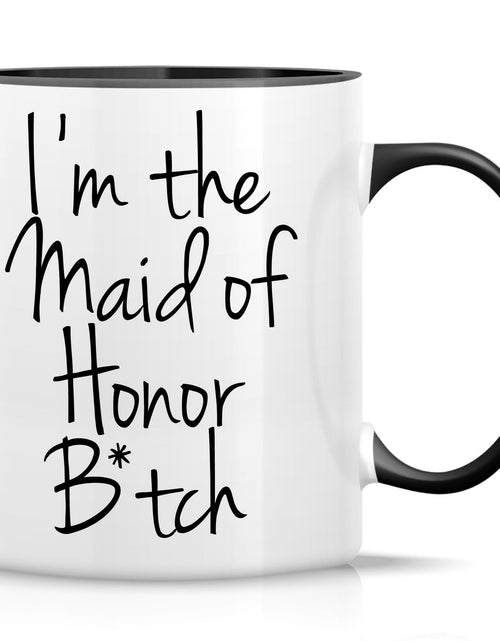 Cargar imagen en el visor de la galería, Retreez Taza Divertida - Soy la Dama de Honor Perra Tazas de Café de Cerámica de 11 oz - Divertidos Regalos de Cumpleaños Sarcásticos y Motivacionales - Taza Blanca con Asa e Interior Negro
