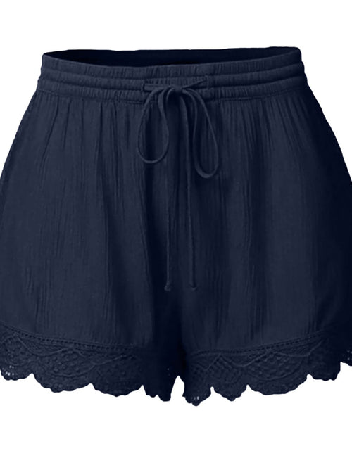 Charger l'image dans la visionneuse de galerie, Shorts for Women with Pockets Summer Casual Loose Fit Resort Wear Beach Shorts Trendy 2025 Elastic Waist Shorts Clothes
