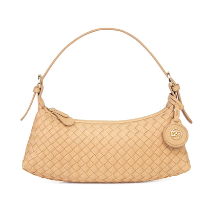 PS PETITE SIMONE Shoulder Bag Mini Purse for Women Judy Small Clutch Vegan Leather Woven Handbag with Adjustable Strap