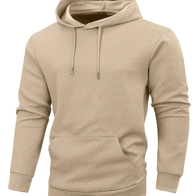 SAVKOOV Mens Loose Fit Hoodies Lightweight Pullover Casual Sweatshirts Khaki