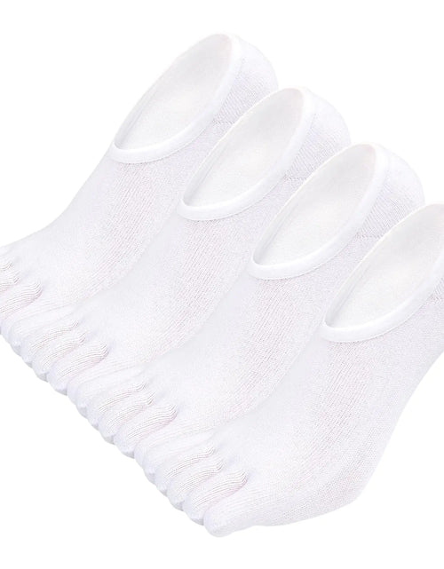 Load image into Gallery viewer, ZAKASA Mens Toe Socks No Show Athletic Running Five Finger Socks Invisible Low Cut Loafer Socks

