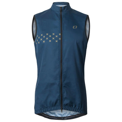 CATENA Mens Vest Windproof Sleeveless Jacket Visibility Safety Gilet Super-Light Coat Active Windbreaker (Large Navy-blue)
