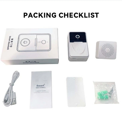 Wireless Security WiFi Smart Doorbell Intercom Video Camera Bell Chime Door Ring