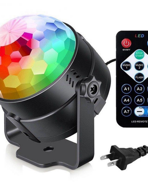 Cargar imagen en el visor de la galería, Luces de discoteca, estroboscópicas, LED, bola de DJ, bombilla activada por sonido, lámpara de decoración para baile
