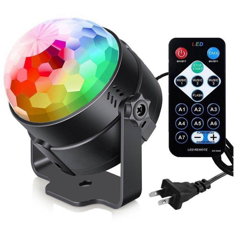 Luces de discoteca, estroboscópicas, LED, bola de DJ, bombilla activada por sonido, lámpara de decoración para baile