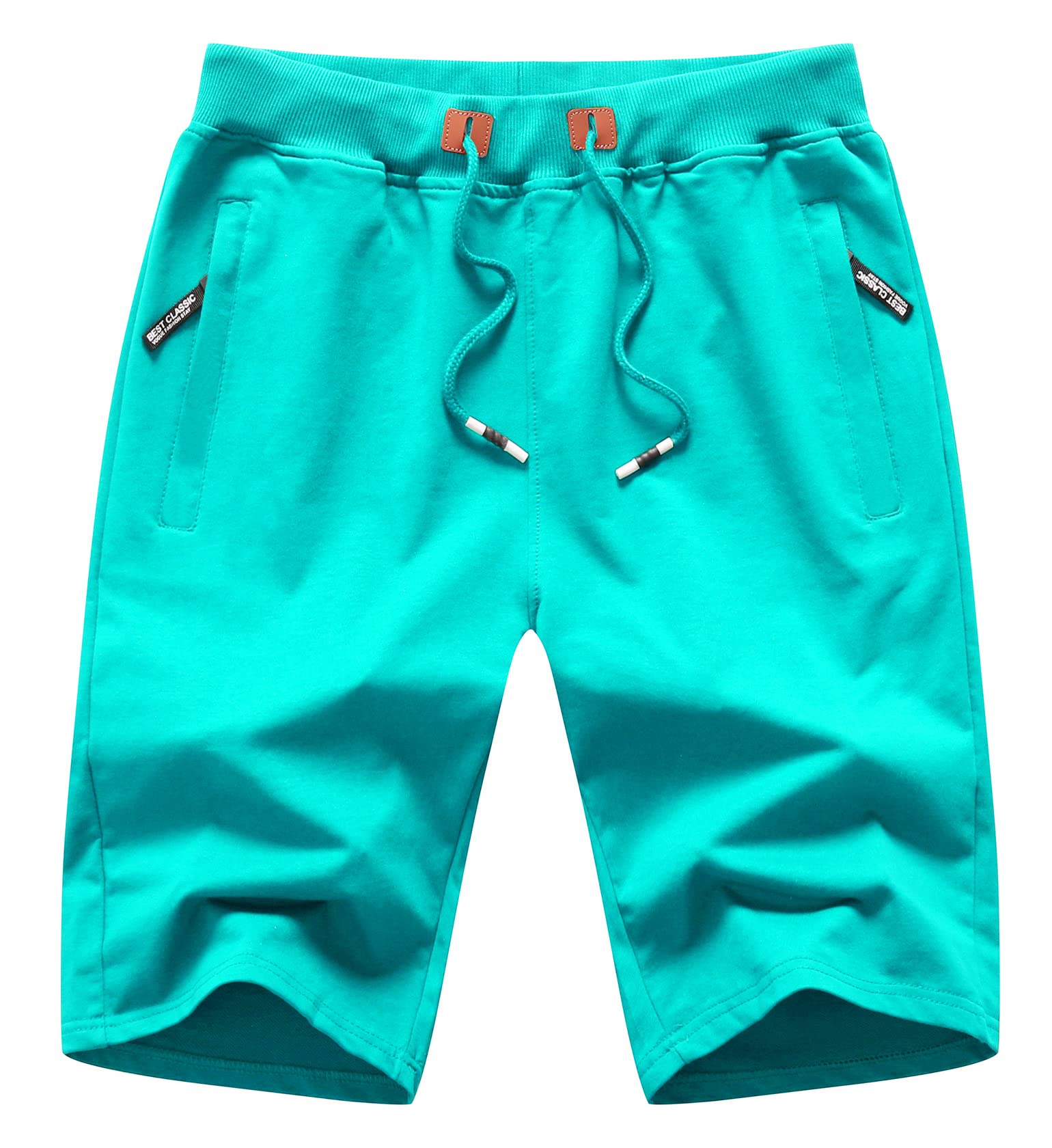 MO GOOD Comfort Fit Workout Shorts in Mint Green
