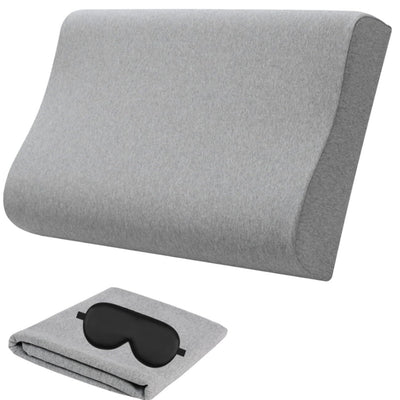 Eucoz Replacement Pillow CaseZippered Pillow Cover for Memory Foam Neck PillowSoft Cotton Pillow Protector for Neck Cervical PillowLatex Pillow