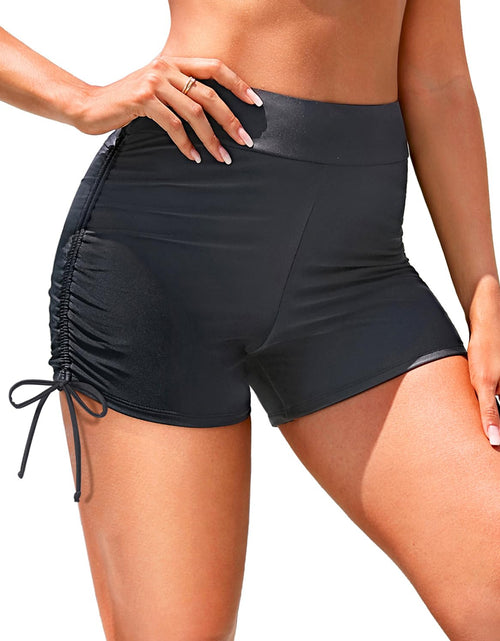 Charger l'image dans la visionneuse de galerie, Holipick Women Swim Shorts High Waisted Swim Bottoms Boy Shorts Swimsuits for Women Tummy Control Swimsuit Shorts S
