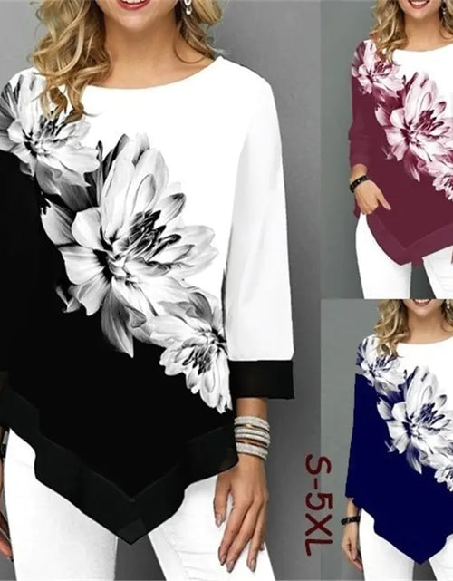 Load image into Gallery viewer, New Digital T-Shirt, 3/4 Sleeve Print Tee
