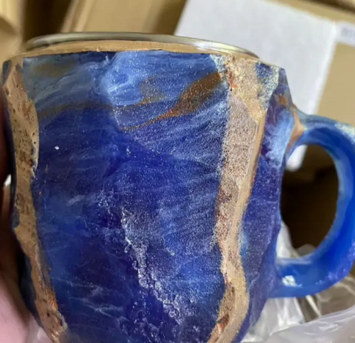 Load image into Gallery viewer, 400ml Resin Mineral Crystal Coffee Mugs
