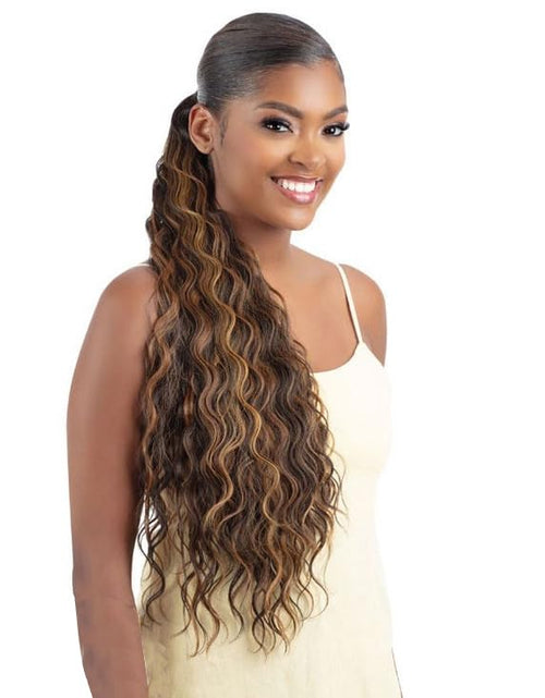 Load image into Gallery viewer, Shake N Go Organique Pony Pro Weave Ponytail - Breezy Wave 26" (Color:OP430)

