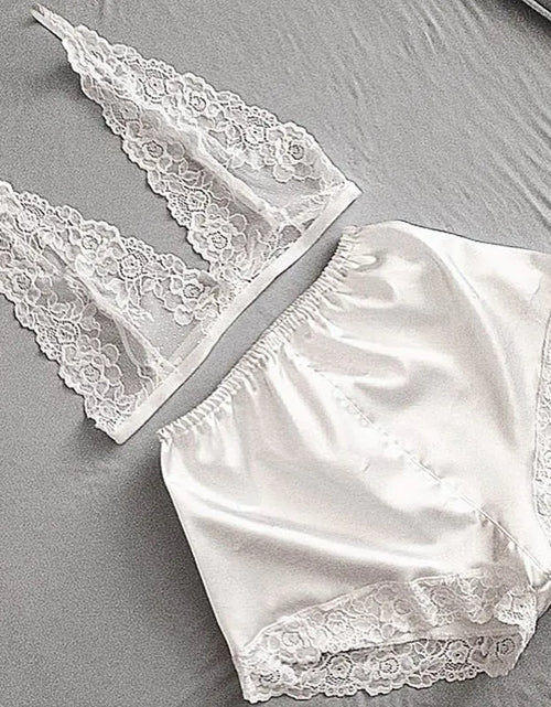 Load image into Gallery viewer, Lingerie Set with Lace Sleepwear
