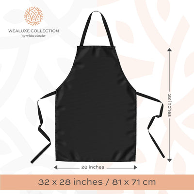 Black Aprons Bulk 12 Pack Commercial Chef Bib Apron for Kitchen One Size Unisex