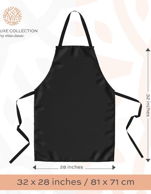 Load image into Gallery viewer, Black Aprons Bulk 12 Pack Commercial Chef Bib Apron for Kitchen One Size Unisex

