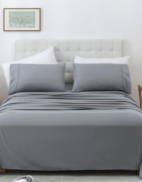 Cargar imagen en el visor de la galería, Whitney Home Textile Twin Sheet Set - Breathable Cooling Luxury Sheets for Twin Size Bed 16" Extra Deep Pocket Twin Bed Sheets Set Hotel Soft Bedding Sheets &amp; Pillowcases 3 Piece Oeko-Tex Sheets
