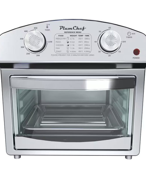 Cargar imagen en el visor de la galería, Freidora de aire de acero inoxidable de 12 litros con control de doble perilla
