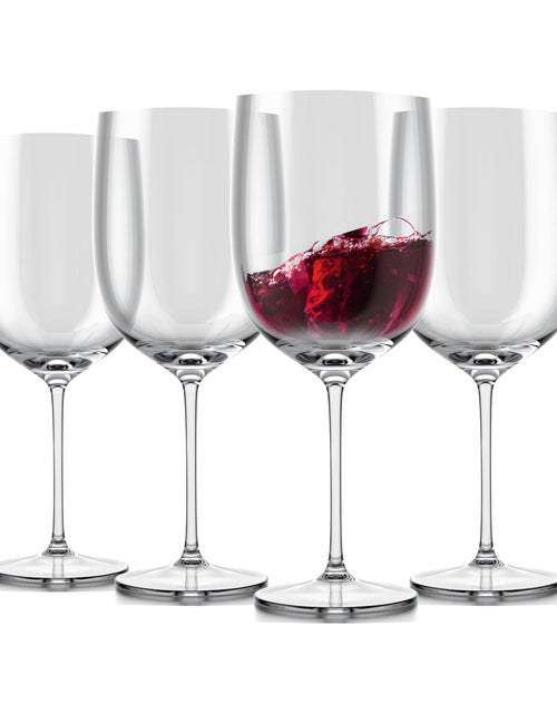 Cargar imagen en el visor de la galería, InSol Premium Stemmed Wine Glasses Set of 4 – Elegant Transparent Unbreakable Wine Glasses for Red &amp; White Wines 16 oz Capacity Dishwasher Safe Perfect Present for Wine Lovers
