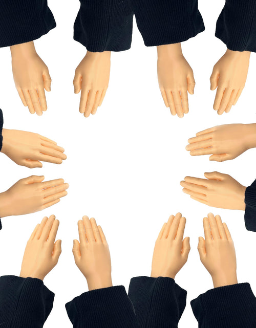 Load image into Gallery viewer, Munnygrubbers - 6 Pair Tiny Hands with Sticks - Mini Little Hand Stick Puppet - Halloween Costume - Strong Hand Prop - Scary Movies - Novelty Toy Gift - TikTok Famous - (Normal 6X Set)
