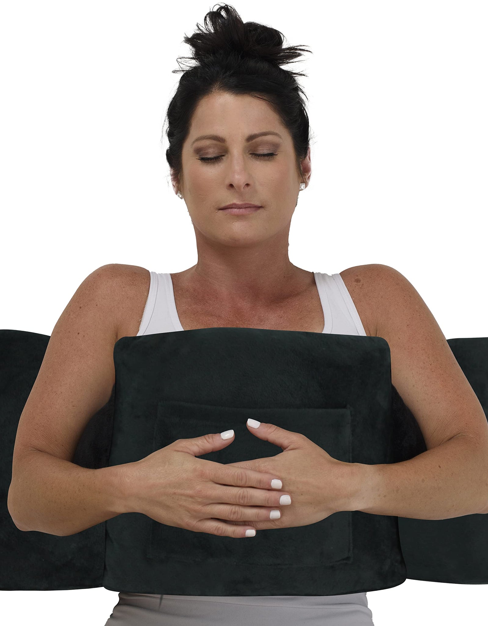 Zomaple Mastectomy Pillow - Post Surgery Pillow Mastectomy Recovery Must Haves Breast for After Heart Surgery Reduction & Augmentation Patients Sleeping Recovery Seatbelt Protection-Surgery Gift