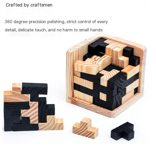 Load image into Gallery viewer, Wooden Brain Teaser Puzzle
