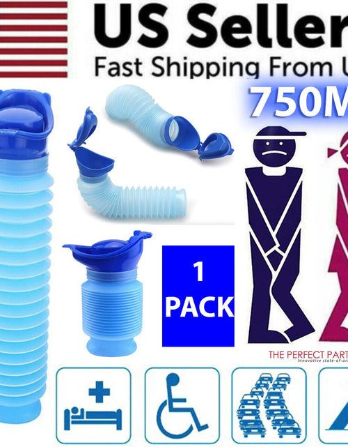 Load image into Gallery viewer, Male Female Portable Urinal Travel Camping Car Toilet Pee Bottle Emergency Kit
