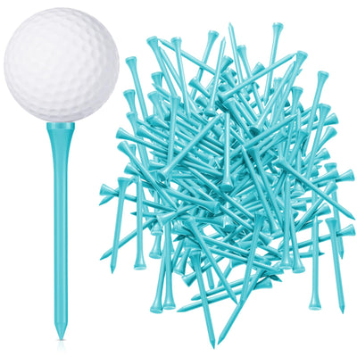 Jenaai 200 Pcs Golf Tees Bamboo Golf Tees Professional Golf Tees Bulk for Women Golf Club Accessories(3-1/4 InchGreen)