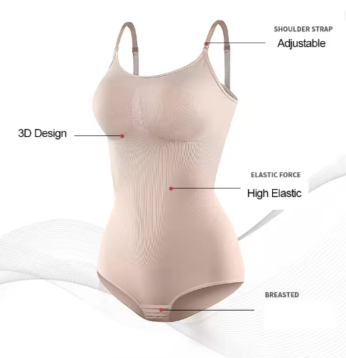 Load image into Gallery viewer, Super Sale V Neck Spaghetti Strap Bodysuit Compression Body Suits Open Crotch Shapewear Slimming Body Shaper Smooth Out Bodysuit
