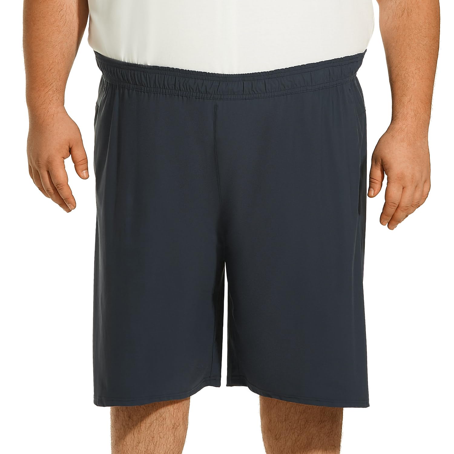 HOdo Big and Tall Mens Athletic Shorts Active Running Shorts with Pockets Navy 4XL