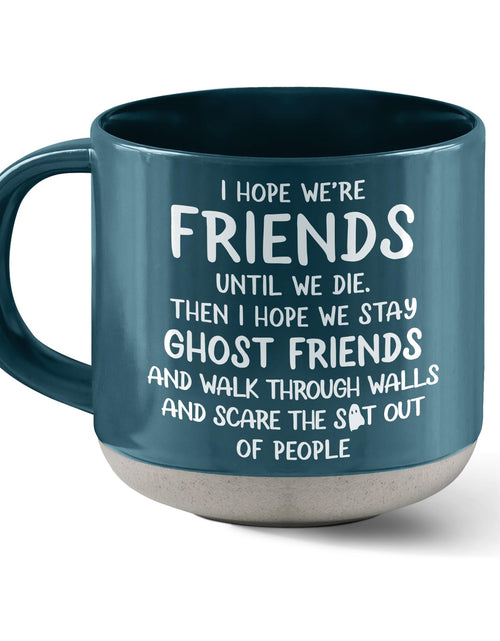 Cargar imagen en el visor de la galería, Regalos de amistad para mujeres amigas - Regalos de Navidad y cumpleaños para mujeres, regalos de amistad para mejores amigas, regalos divertidos para amigas, regalos para compañeras de trabajo, taza de té - Taza de café de cerámica de 380 ml
