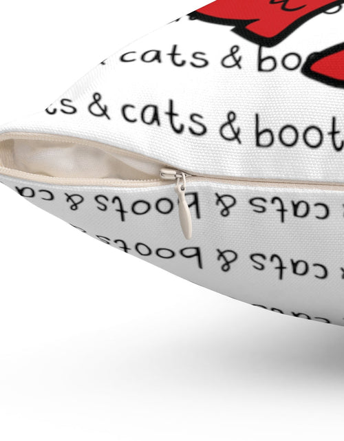 Cargar imagen en el visor de la galería, Almohada de botas y gatos
