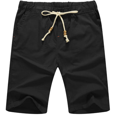 Sailwind Men’s Linen Shorts Casual Drawstring Summer Beach Shorts