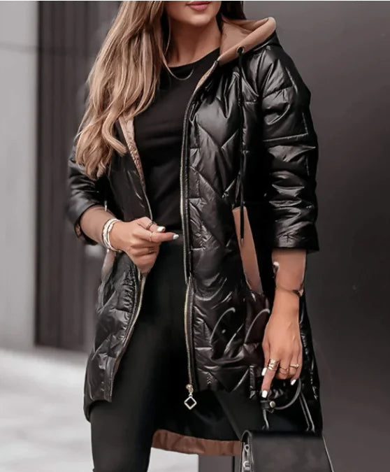 Solid Color Zipper Cotton Jacket