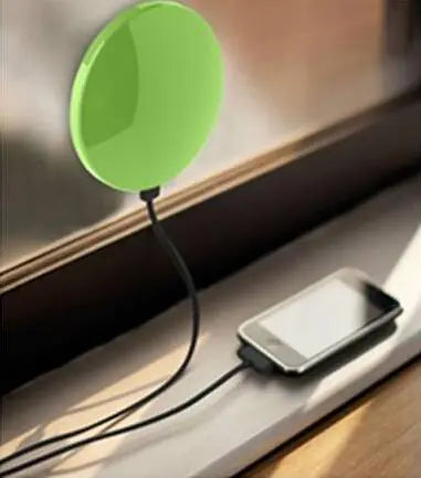 Load image into Gallery viewer, Solar-Powered Mobile Charger with Suction Cup Mount
