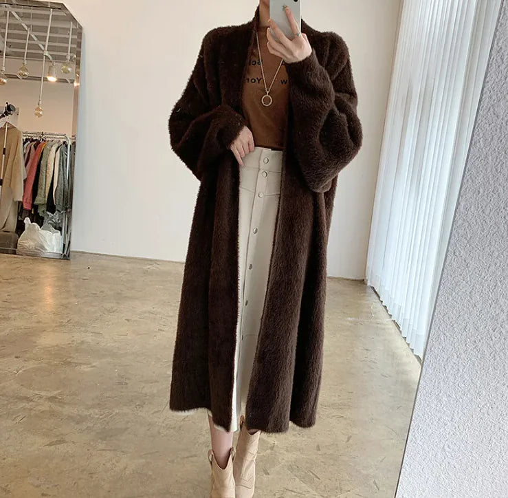 Cardigan en fourrure
