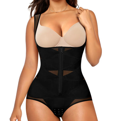 Nebility Shapewear Bodysuits for Women Tummy Control Faja Body Shaper Open Bust Waist Trainer